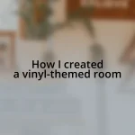 How I created a vinyl-themed room