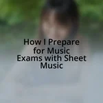 How I Prepare for Music Exams with Sheet Music